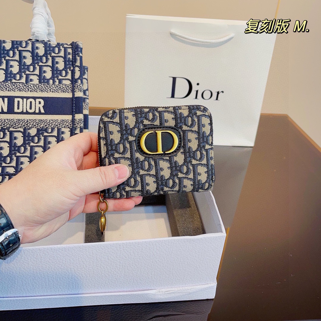 Dior canvas embroidered logo tote bag