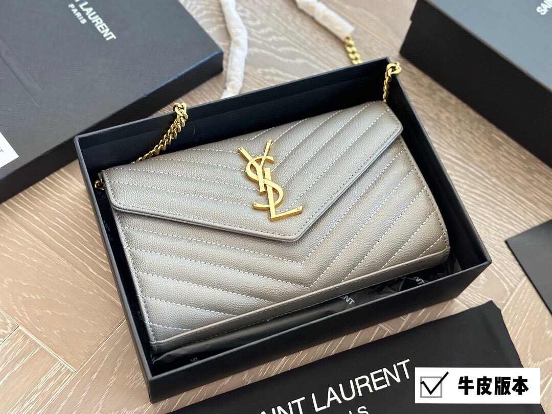 YSL WOC caviar cowhide